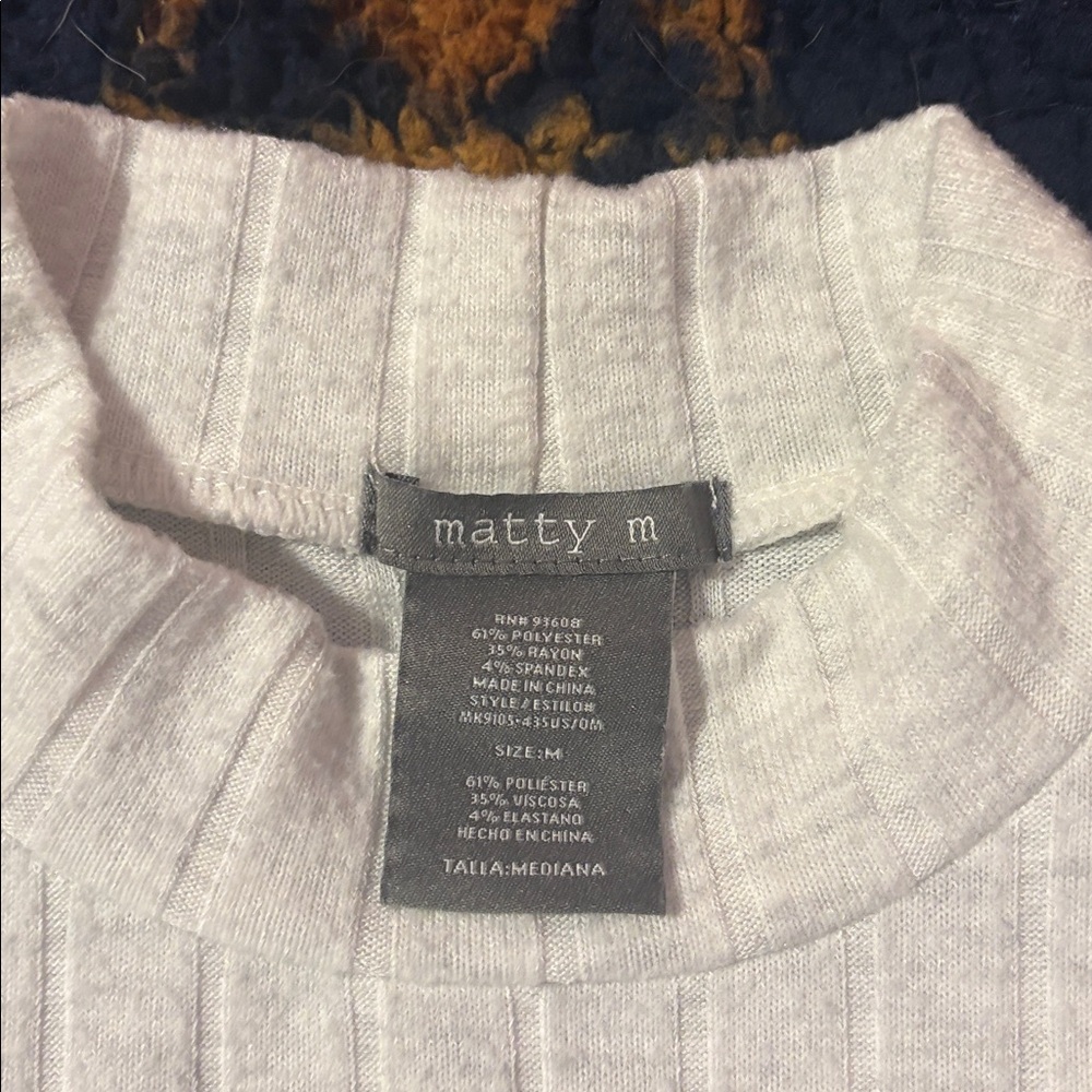 Matty M Ribbed Knit Top - Picture 2 of 3